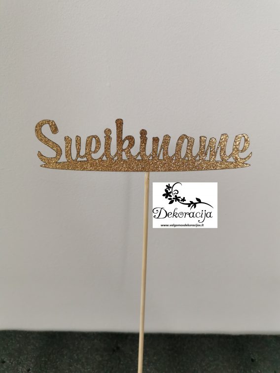 Popierinis toperis "Sveikiname" Nr. L8, 1 vnt.