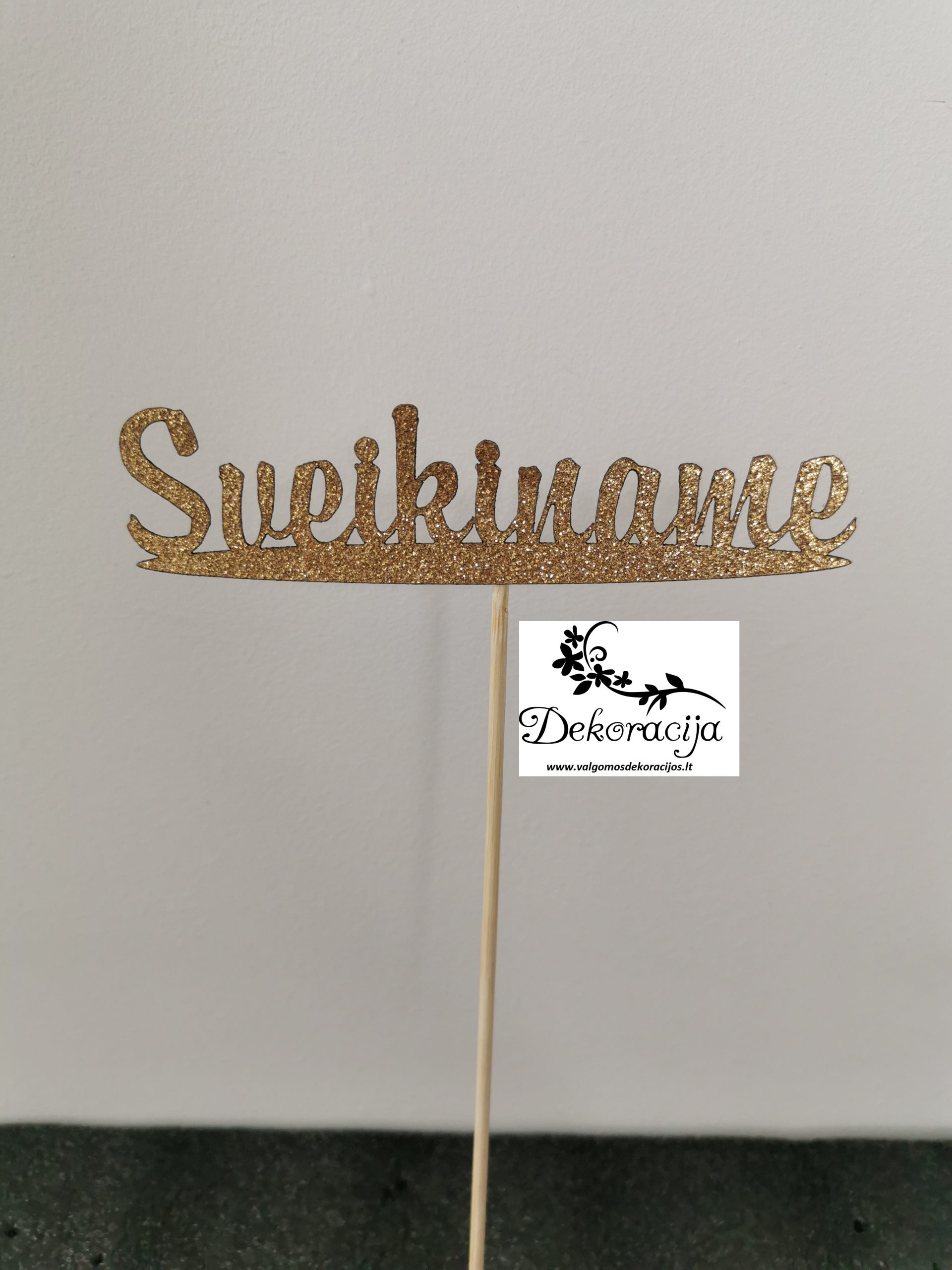 Popierinis toperis "Sveikiname" Nr. L8, 1 vnt.