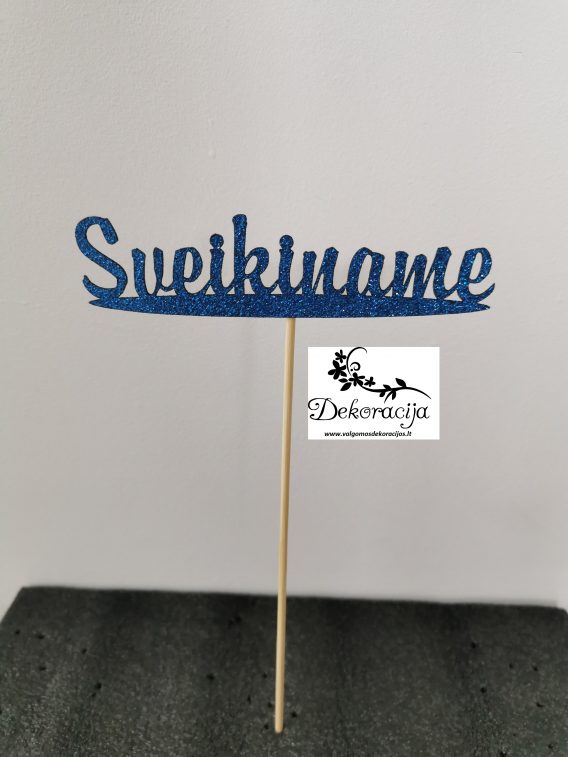 Popierinis toperis "Sveikiname" Nr. L7, 1 vnt.
