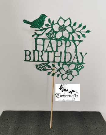 Popierinis toperis "Happy birthday" Nr. L6, 1 vnt.
