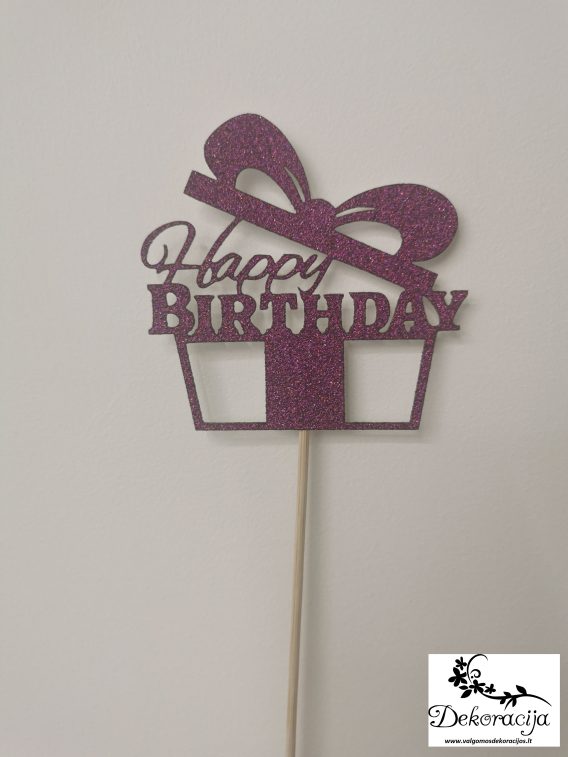 Popierinis toperis "Happy birthday" Nr. L26, 1 vnt.