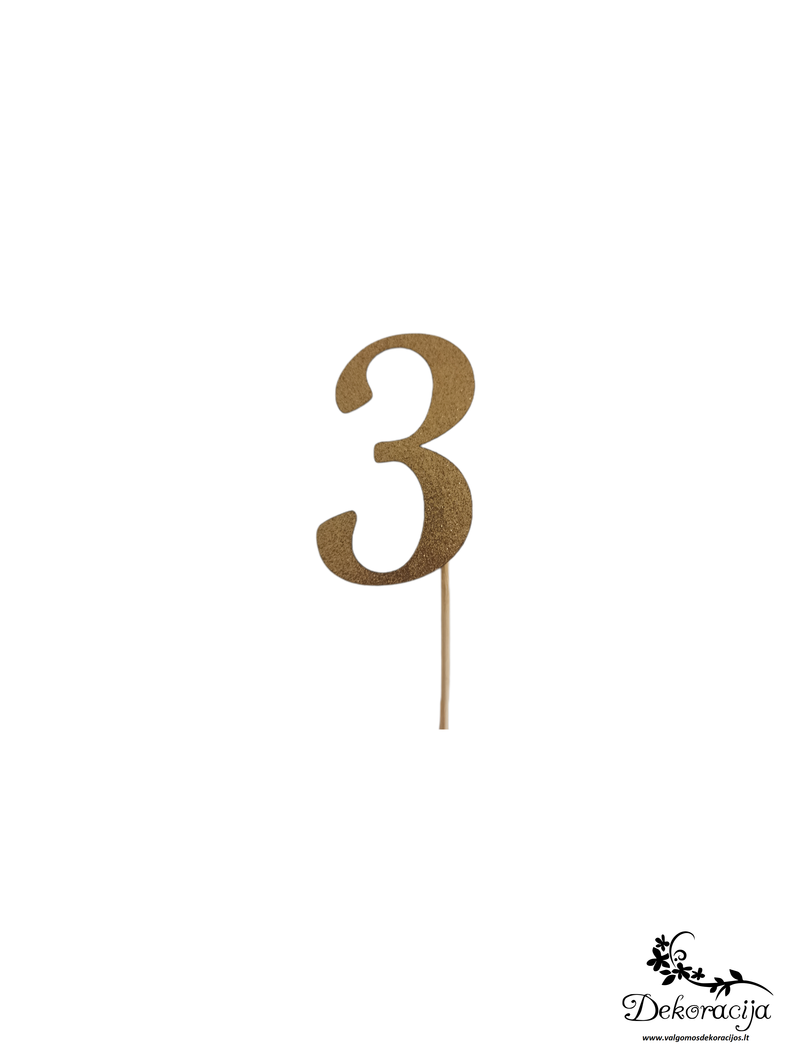Popierinis toperis "3" Nr. L31, 1 vnt.
