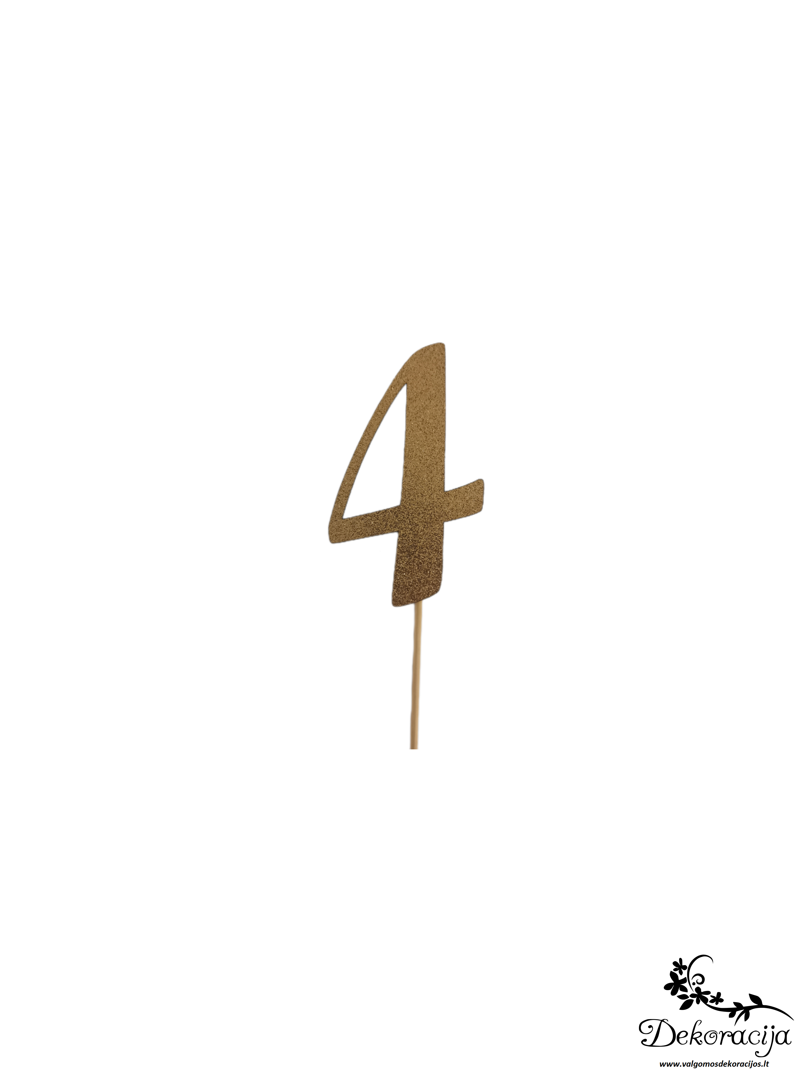 Popierinis toperis "4" Nr. L31, 1 vnt.