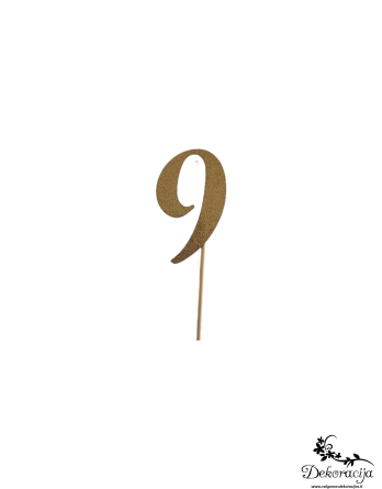 Popierinis toperis "9" Nr. L31, 1 vnt.