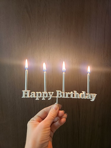 Toperis "Happy birthday" (su vieta žvakutėms), Nr. 357
