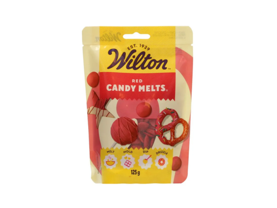 Raudonos spalvos tirpus šokoladas "Wilton", 125 gr.