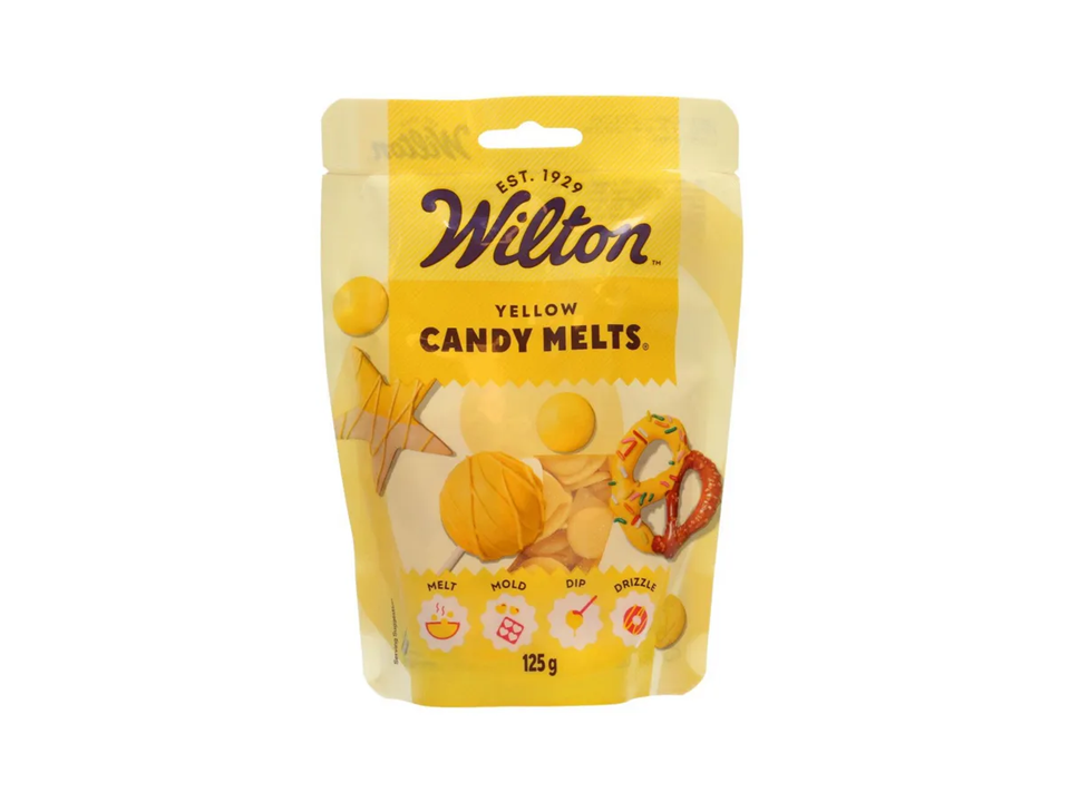 Geltonos spalvos tirpus šokoladas "Wilton", 125 gr.