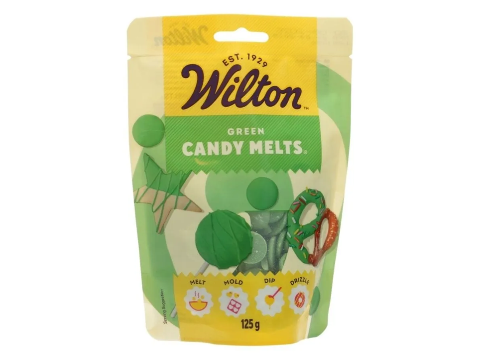 Žalios spalvos tirpus šokoladas "Wilton", 125 gr.