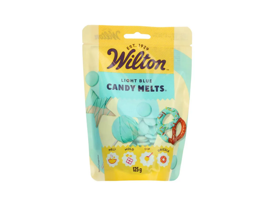 Mėlynos spalvos tirpus šokoladas "Wilton", 125 gr.