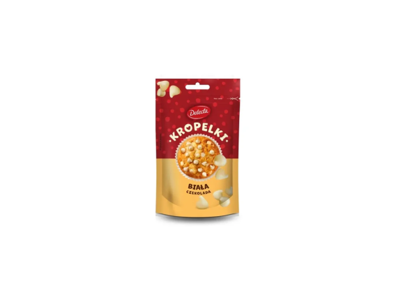 Balto šokolado lašeliai kepimui, 80 gr.