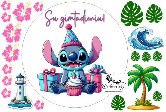 Lakštas "Stitch", 1 vnt.