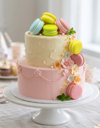 Melsvos spalvos "Macarons", 1 vnt.